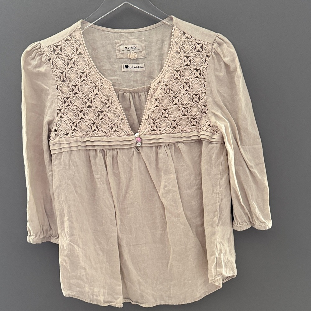 Malvin Linen Top - Picture 2 of 4